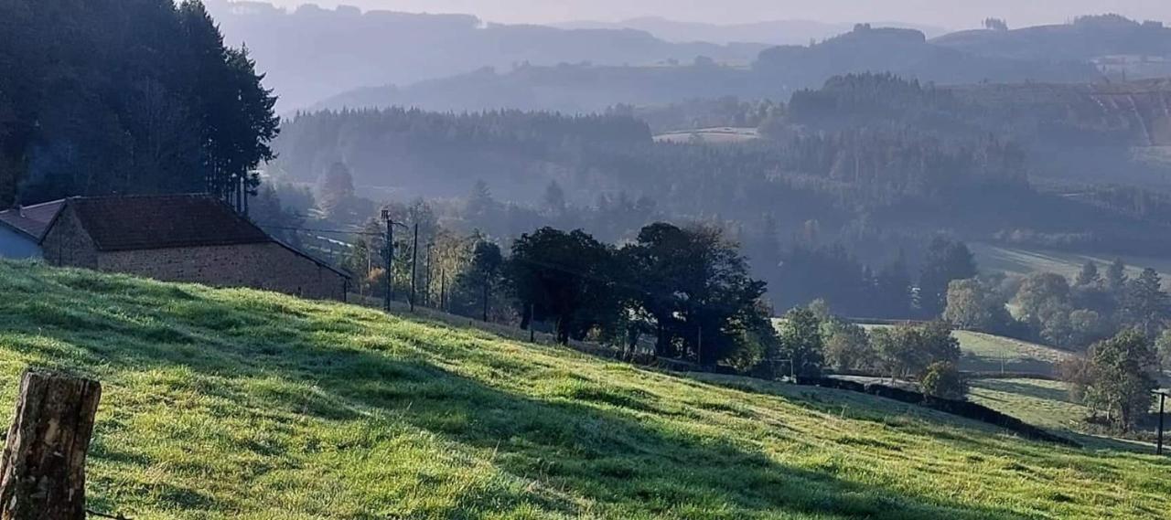 La Mazille , cossy vakantiestudio met zwembad in zuid-Bourgogne Anglure-sous-Dun Esterno foto