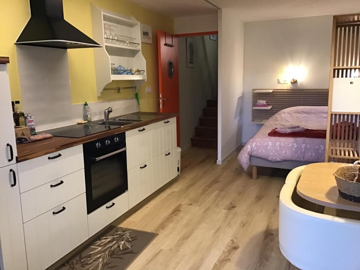 La Mazille , cossy vakantiestudio met zwembad in zuid-Bourgogne Anglure-sous-Dun Esterno foto
